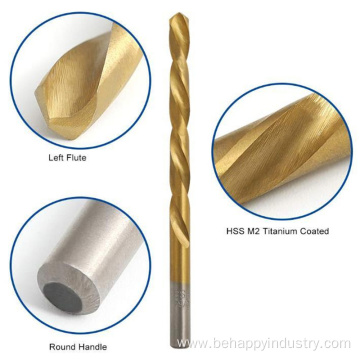 M2 Titanium Coating Left Hand Drill Bit Set